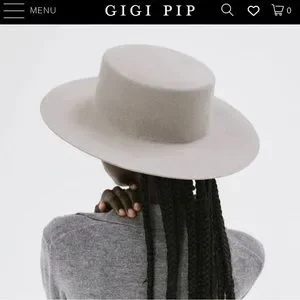 GIGI PIP | Accessories | Gigi Pip Dahlia Boater Wool Felt  display picture 2